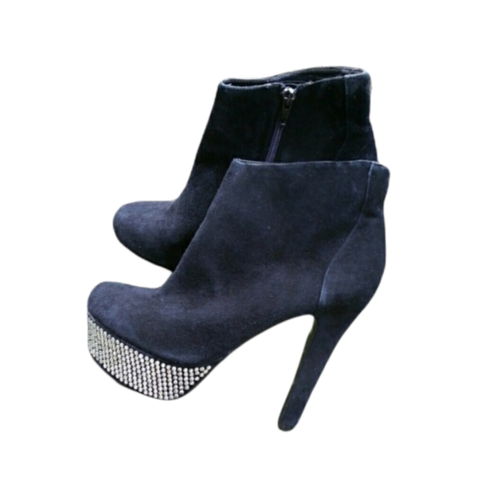 🤩Steve Madden Banngg Crystal Booties - Picture 1 of 5